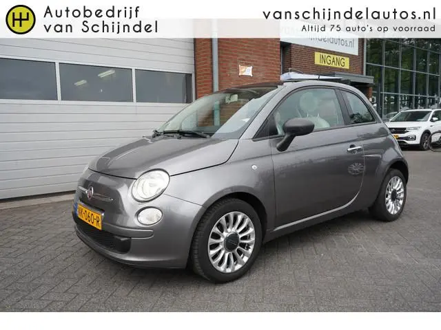 Fiat 500 1.2 LOUNGE LUXE KEURIGE NETTE STAAT PANORAMADAK AIRCO BLUETOOTH LMV ELECTR.RAMEN-SPIEGELS