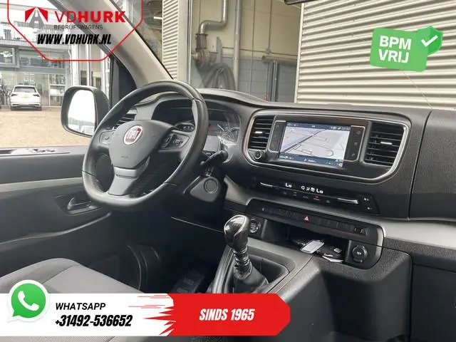 Fiat Scudo 2.0 MJ 145 pk DC Dubbel Cabine Adapt.Cruise/ 2x Schuifdeur/ Keyless/ Carplay/ Navi/ 6 Per...