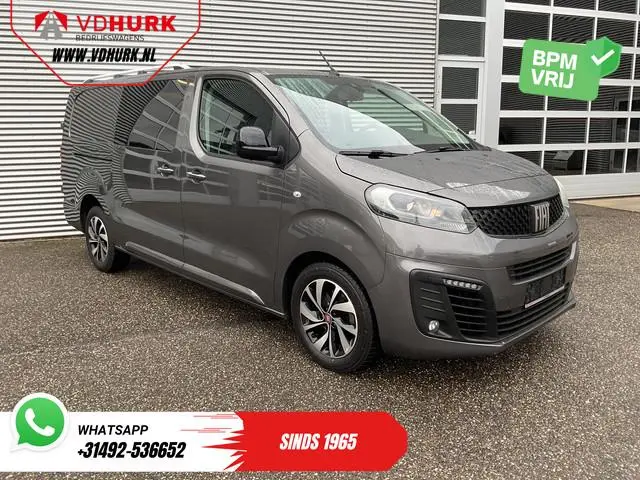 Fiat Scudo 2.0 MJ 180 pk Aut. DC Dubbel Cabine Xenon/ 2x Schuifdeur/ Carplay/ Keyless/ Navi/ Climate...