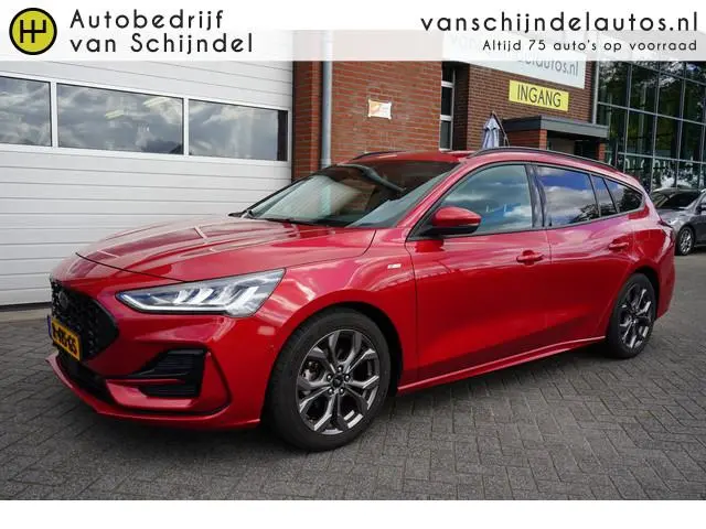 Ford Focus Wagon 1.0 ECOBOOST HYBRID ST LINE ORIGINEEL NL DEALER ONDERHOUDEN AFN.TREKHAAK CAMERA 17I...