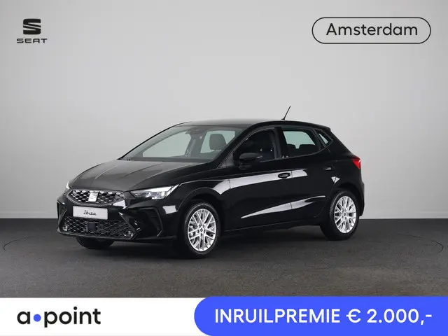 SEAT Ibiza Style Plus 1.0 EcoTSI 95 PK | Midnight Black Metallic | Apple Carplay | Park Assist | Cru...