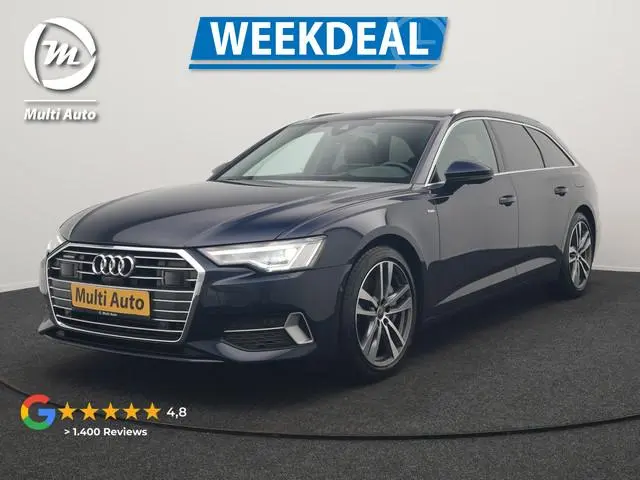 Audi A6 Avant 50 TFSI e Quattro S Line PHEV 300pk Dealer O.H. | Trekhaak Af Fabriek | Adaptive Cruis...