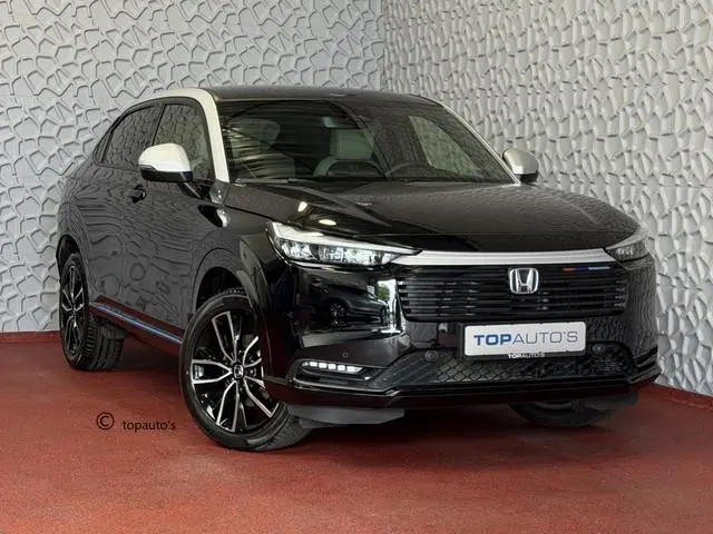 Honda HR-V 1.5 e:HEV ADVANCE STYLE PLUS PANORAMA BI-TONE LED 360.CAMERA ELEK.KLEP 18''LMV STOEL/STUU...
