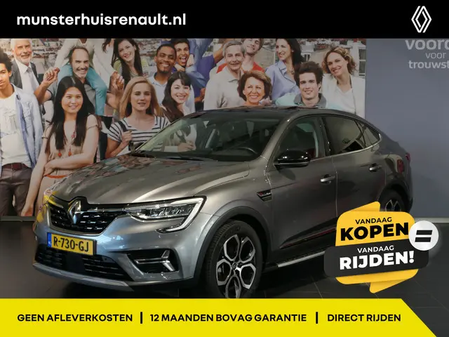 Renault Arkana 1.6 E-Tech Hybrid 145 Intens - Occasion Lease vanaf €604 p/m - Afneembare trekhaak -...