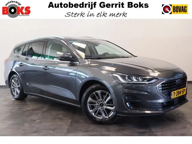 Ford Focus Wagon 1.0 EcoBoost Hybrid Titanium Cruise/Climate Keyless Trekhaak NAP 24 Maanden garanti...