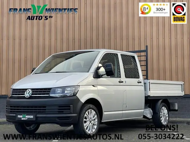 Volkswagen Transporter 2.0 TDI L2H1 DC | Marge! | Pick-up! | 6 Pers. | Trekhaak | Apple Carplay | Cr...