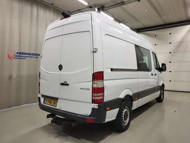 Mercedes-Benz Sprinter 314CDI L2/H2 Dubbele Cabine 3500kg Trekgewicht Automaat Euro 6!