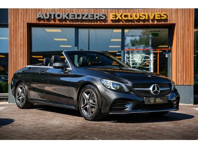 Mercedes-Benz C-klasse Cabrio 200 AMG Line Airscarf Burmester Multibeam LED Stoelverw. Navigatie 18'...
