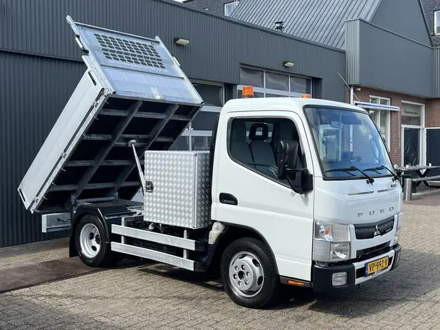 FUSO Canter 3S13 Kipper Openlaadbak Pick-up Airco 3-Persoons Achterruitrij camera Lier Gereedschapsk...