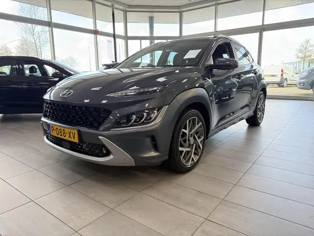 Hyundai Kona 1.6 GDI Hybrid 105PK Premium Automaat Lederen bekleding met Stoel Verwarming en Koeling
