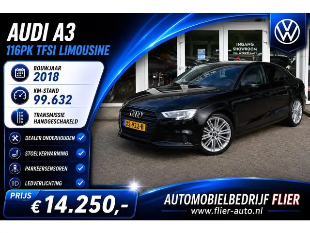 Audi A3 Limousine 1.0 116PK TFSI Sport S Line Edition | Clima | Stoel VW | PDC |