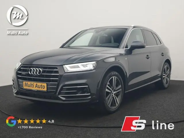 Audi Q5 55 TFSI e Quattro 2x S Line PHEV 367pk Dealer O.H. | SOH 84,8% | Trekhaak Af Fabriek | Lucht...