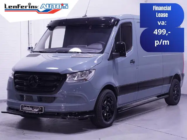 Mercedes-Benz Sprinter 215 CDI 150 pk Black&Grey Edition L2H1 Airco, 18" LMV, Bumpers in Kleur, Zonn...