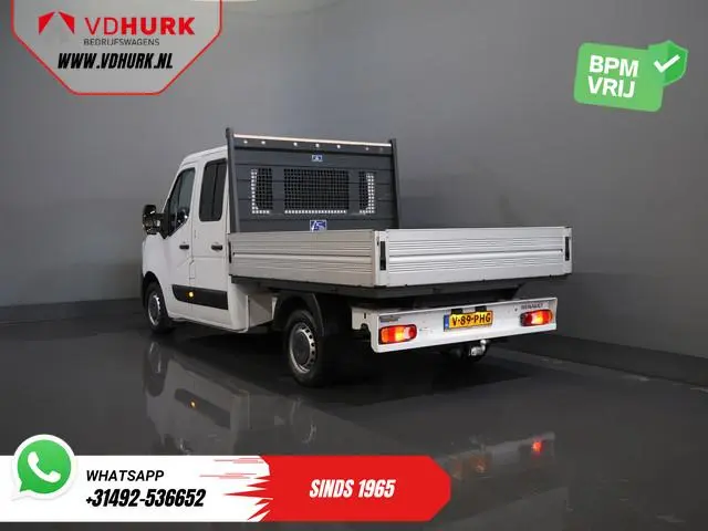 Renault Master 2.3 dCi 150 pk DC Dubbel Cabine Open laadbak/ 7 Pers./ 2.5t Trekverm./ Airco/ Trekhaa...