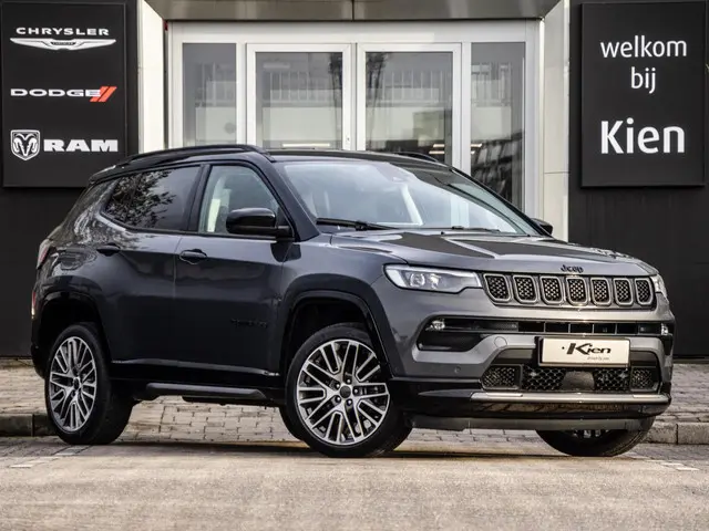 Jeep Compass 1.5T e-Hybrid S | Lederen bekleding met memory | Stoel verkoeling | ACC | LED |