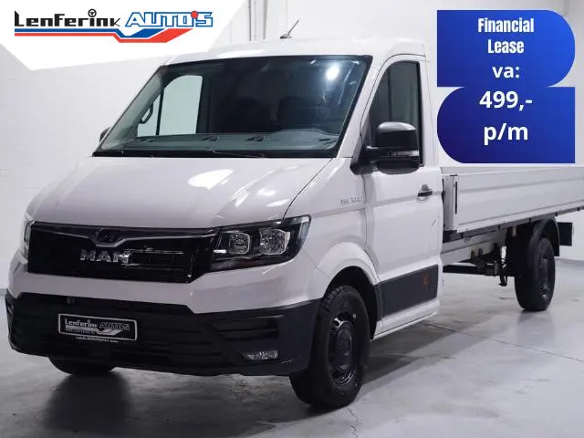 MAN TGE 2.0 TDI 140 pk L4 Pick Up / Open Laadbak Airco, Apple Carplay, Cruise Control, Geveerde Stoe...