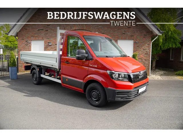 MAN TGE 2.0 TDI 140 pk 3-Zijdige Kipper / Open Laadbak Airco Apple Carplay/App Connect, Cruise Contr...