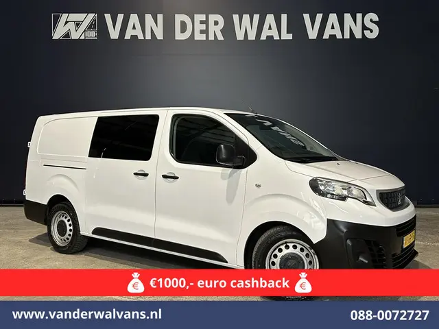 Peugeot Expert 2.0 BlueHDI 123pk L3H1 Dubbele Cabine Euro6 Airco | 2x zijdeur | 2500kg Trekhaak | 5-...