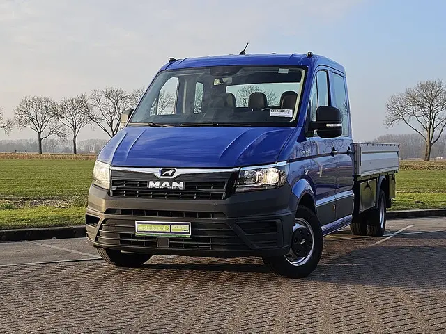 M.A.N. TGE 3.180 open laadbak dub cab