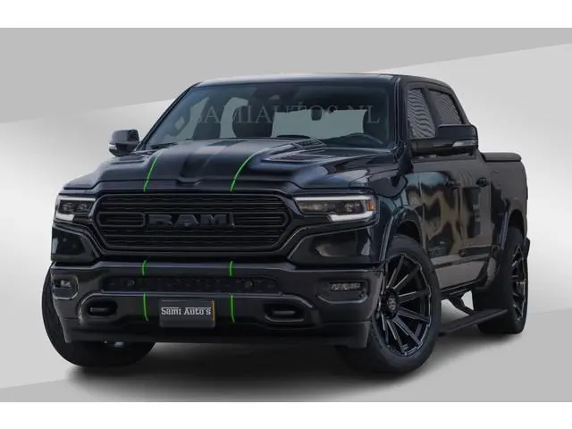 Dodge RAM LIMITED 5.7 V8 HEMI | TOP STAAT | BOM VOL | HUD | LUCHTVERING | STRIPING | BREDE WIELEN |...