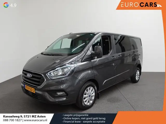 Ford Transit Custom 300 2.0 TDCI L2H1 Limited Dubbele Cabine Navi Airco 2 Schuifdeuren Trekhaak PDC...