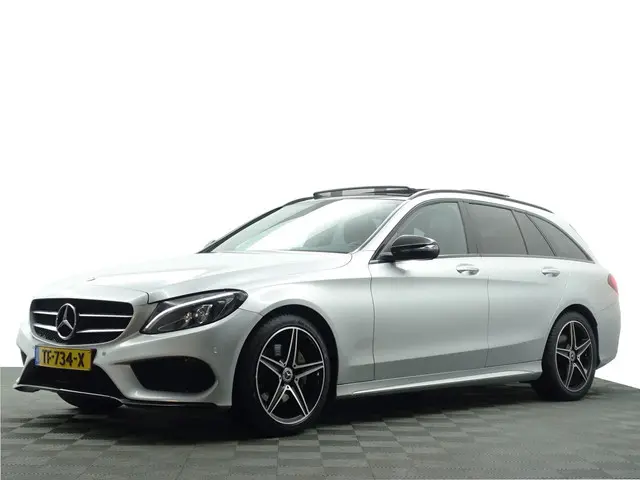 Mercedes-Benz C-klasse Estate 180 AMG Night Edition Aut- Panoramadak, Xenon Led, Sfeerverlichting, B...