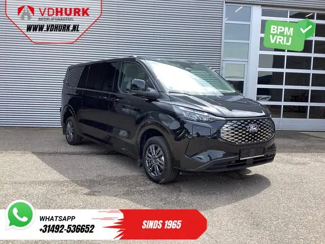 Ford E-Transit Custom 218 pk 330 km WLTP L2 Limited Garantie t/m 2028/ 2x Elek.Schuif/ 2.3t Trekverm...