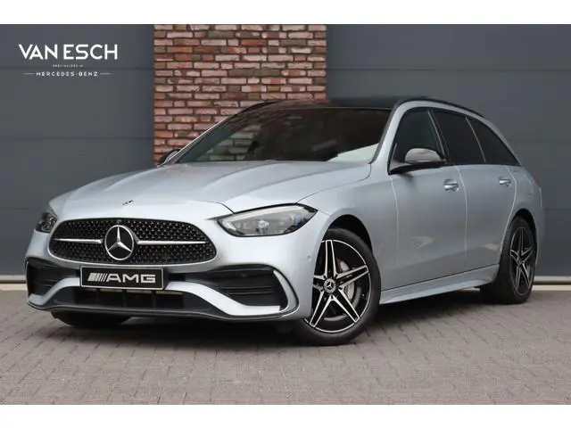 Mercedes-Benz C-klasse Estate 300 e AMG Line | Panoramadak | Burmester | Distronic | Memory | Leder...