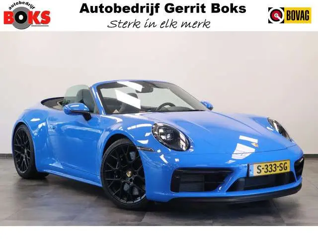 Porsche 911 Cabrio 3.0 Carrera 4 GTS Sport Chrono X- Sight NL Auto 480PK! Shark blue Dealer onderhouden