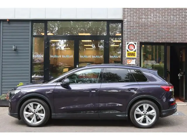Audi Q4 e-tron 50 quattro S Edition 77 kWh Optiek Zwart S-Line/Pano/Leder/Matrix LED/Elek. stoelen+m...