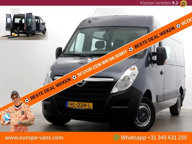 Opel Movano Combi 2.3 CDTI 145pk Euro6 L2H2 Rolstoelbus Incl BTW/BPM 11-2015