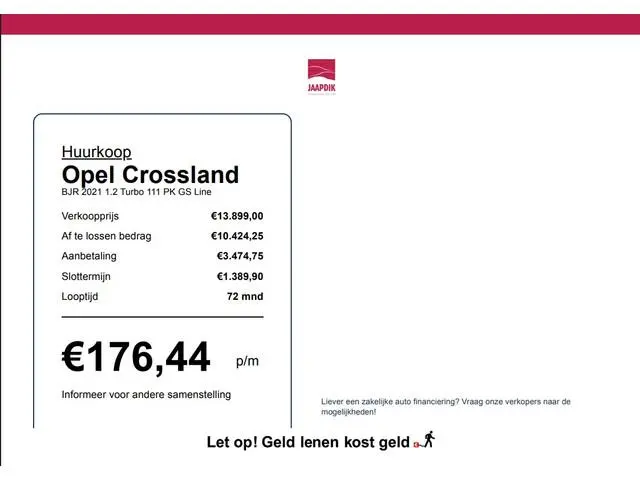 Opel Crossland BJR 2021 1.2 Turbo 111 PK GS Line CAMERA | FULL LED | AIRCO | CRUISE | CARPLAY | 53DK...