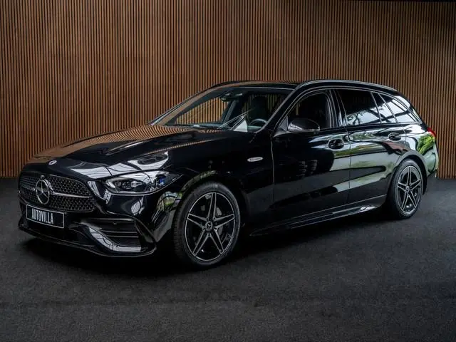 Mercedes-Benz C-klasse Estate 300e AMG Line Panodak Leer 360° Memory seats Navi LED Nightpack PTS Am...